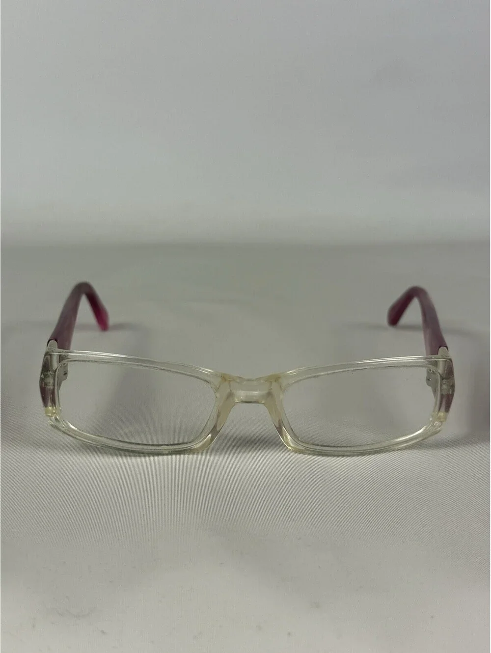 RAY-BAN RB 1518 3544 CLEAR PINK RECTANGULAR GIRLS EYEGLASSES